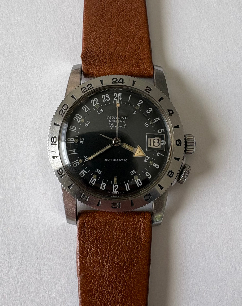 1960 Glycine Airman Special Vintage Wristwatch