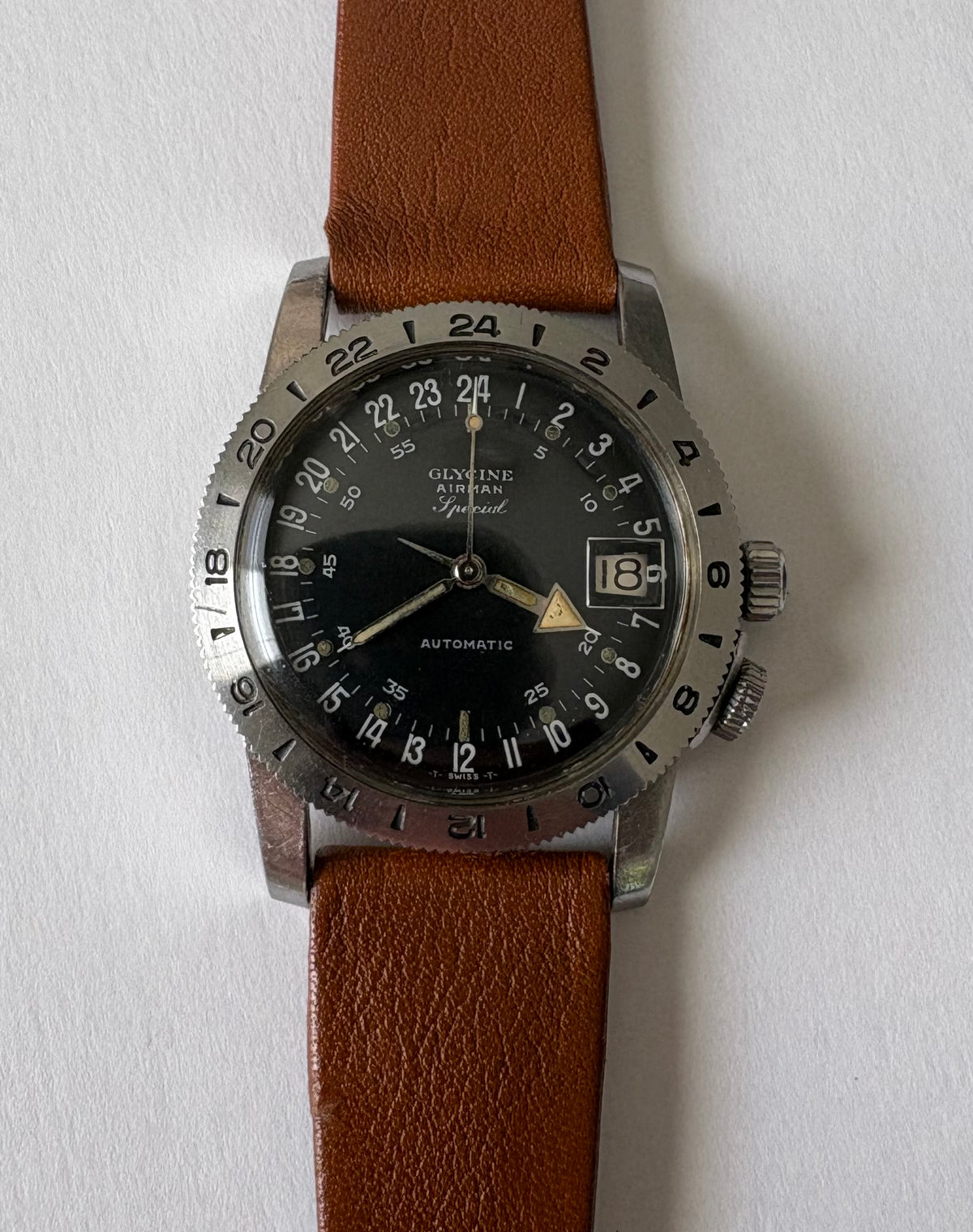 1960 Glycine Airman Special Vintage Wristwatch