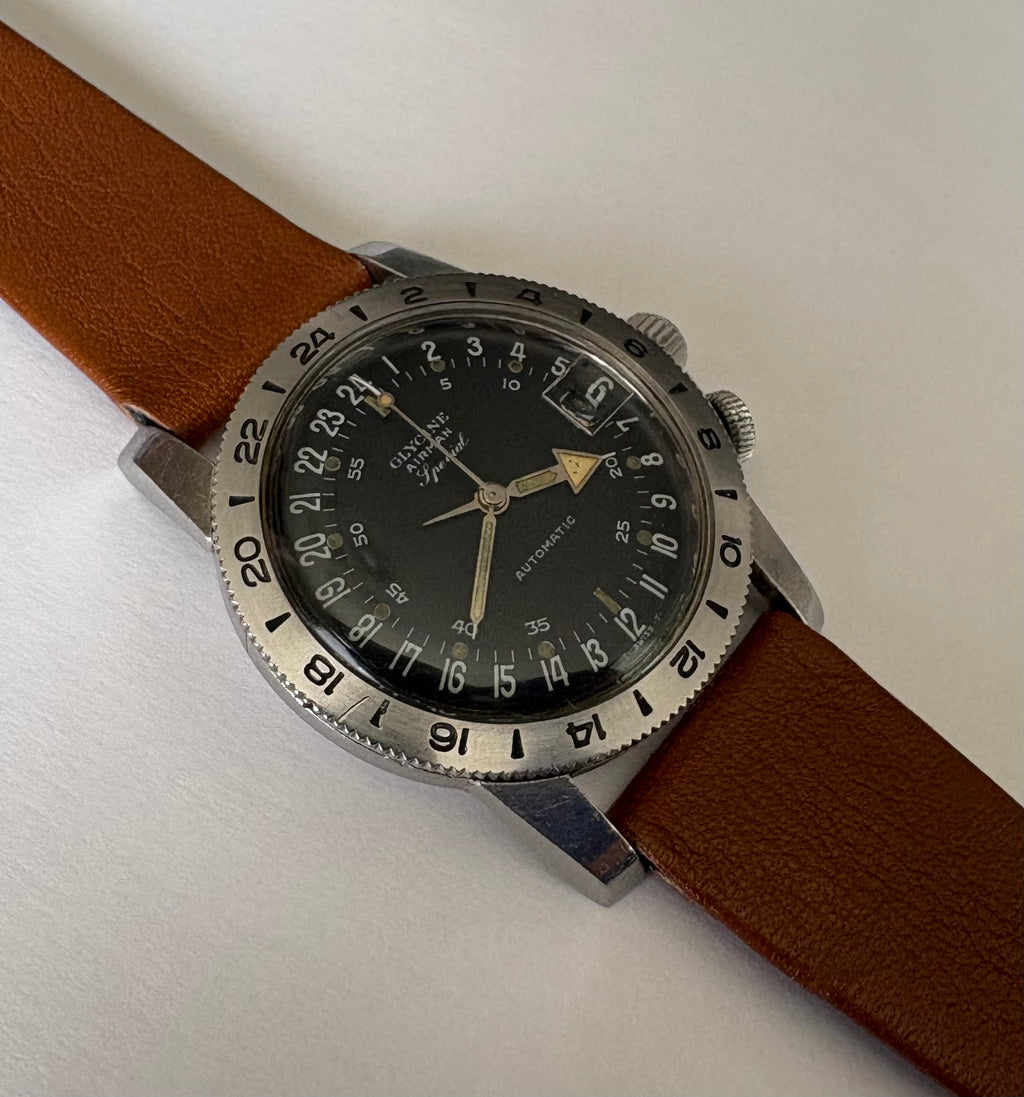 1960 Glycine Airman Special Vintage Wristwatch